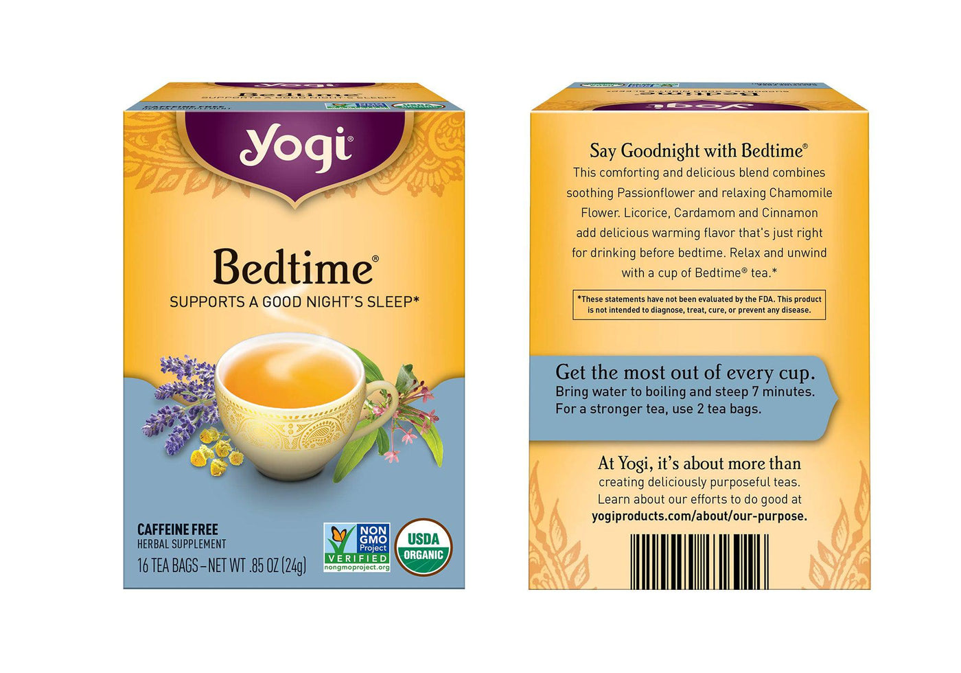 Yogi Bedtime Tisane à la camomille et à la passiflore